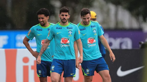 Beraldo jogador do Brasil durante treino no Centro de Treinamento CT Joaquim Grava.