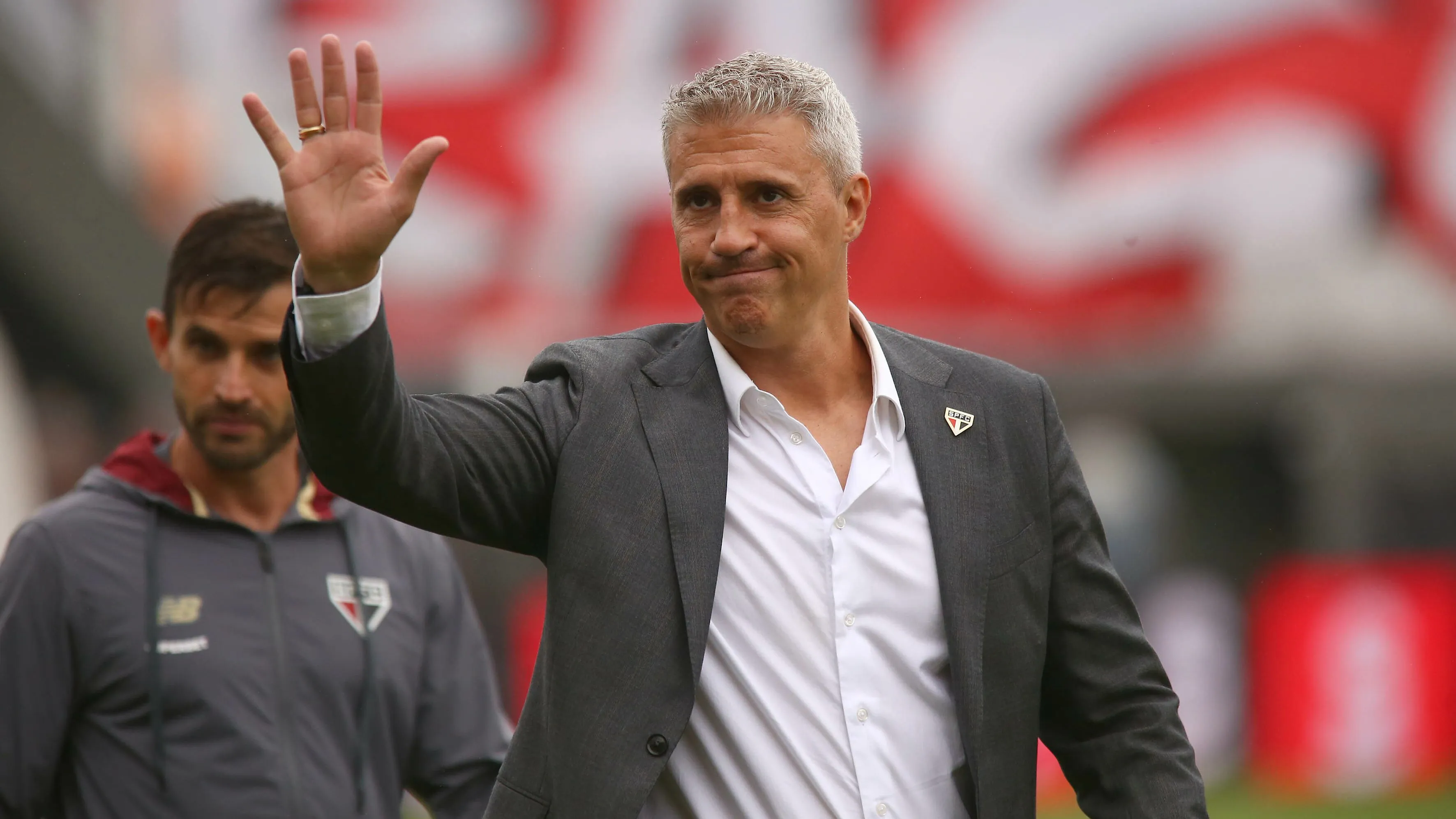 Hernan durante partida do São Paulo pelo Brasileiro – Foto: Mauricio De Souza/AGIF