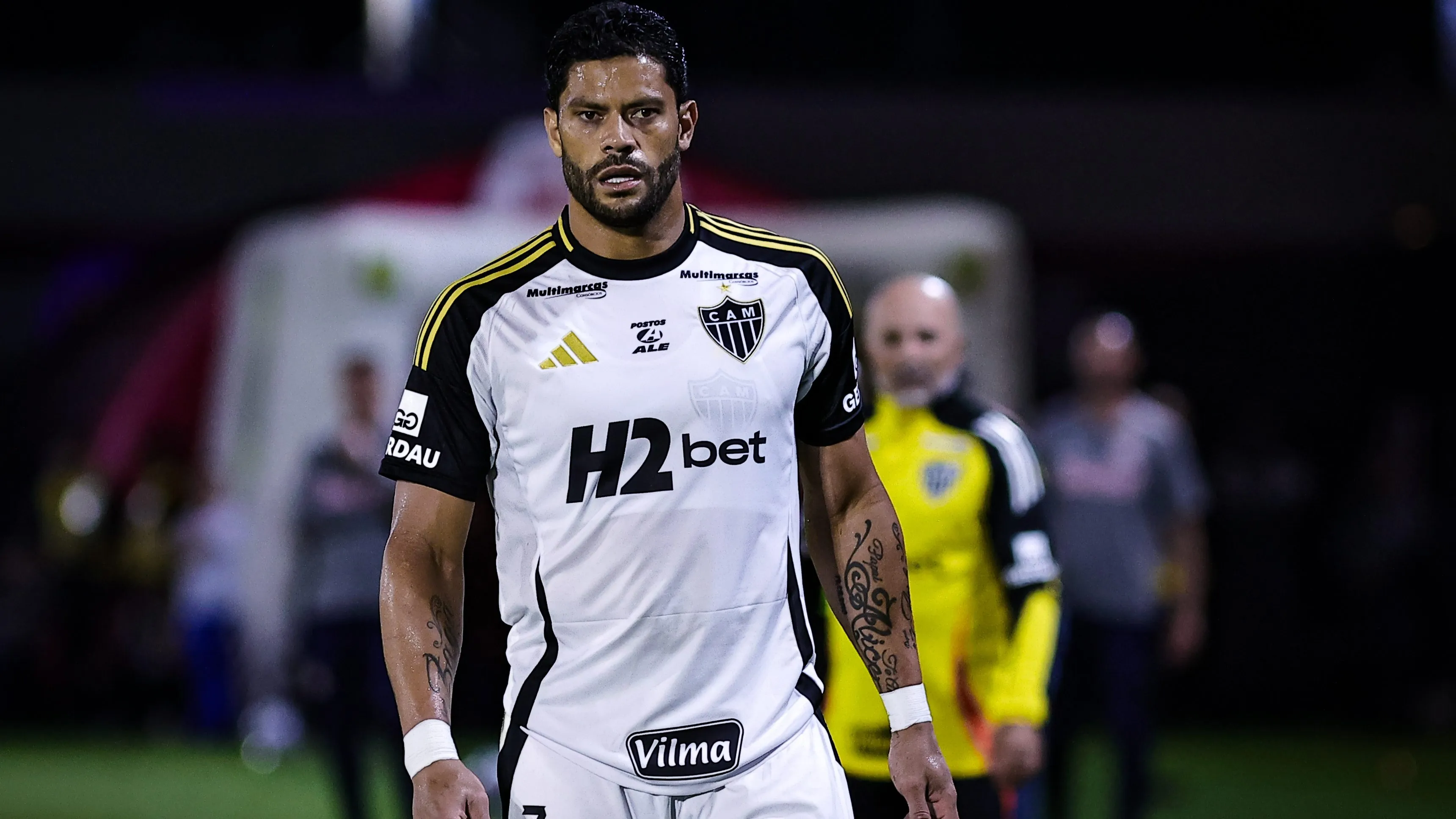 SP – BRAGANCA PAULISTA – 16/11/2025 – BRASILEIRO A 2025, BRAGANTINO X ATLETICO-MG – Hulk jogador do Atletico-MG durante partida contra o Bragantino no estadio Cicero De Souza Marques pelo campeonato Brasileiro A 2025. Foto: Fabio Giannelli/AGIF