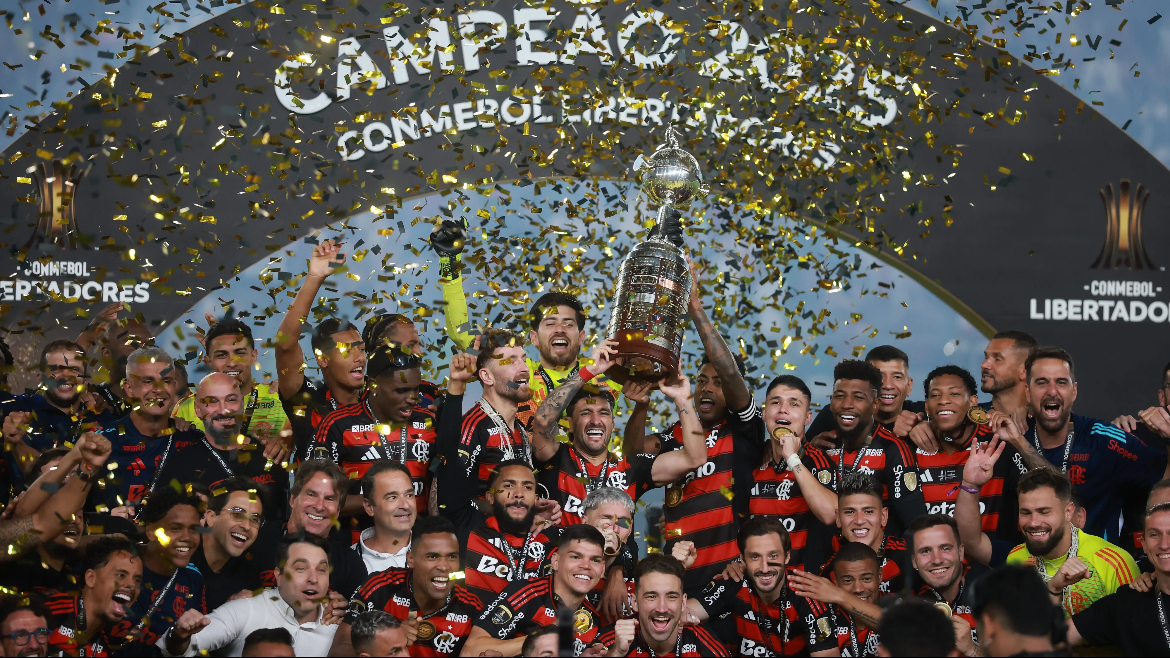 Flamengo foi campeão da Libertadores de 2025. (Photo by Hector Vivas/Getty Images)