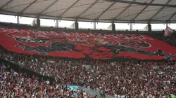 Torcida do Flamengo durante partida contra Vasco no estadio Maracana pelo campeonato Brasileiro A 2025. Foto: Thiago Ribeiro/AGIF
