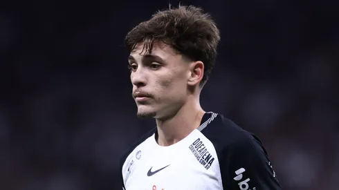 Breno Bidon jogador do Corinthians durante partida contra o Palmeiras no estadio Arena Corinthians pelo campeonato Brasileiro A 2025. Foto: Marcello Zambrana/AGIF