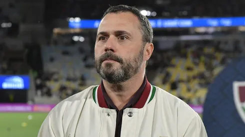 Mario Bittencourt presidente do Fluminense durante partida contra o Vasco no estadio Maracana pelo campeonato Brasileiro A 2025. Foto: Thiago Ribeiro/AGIF