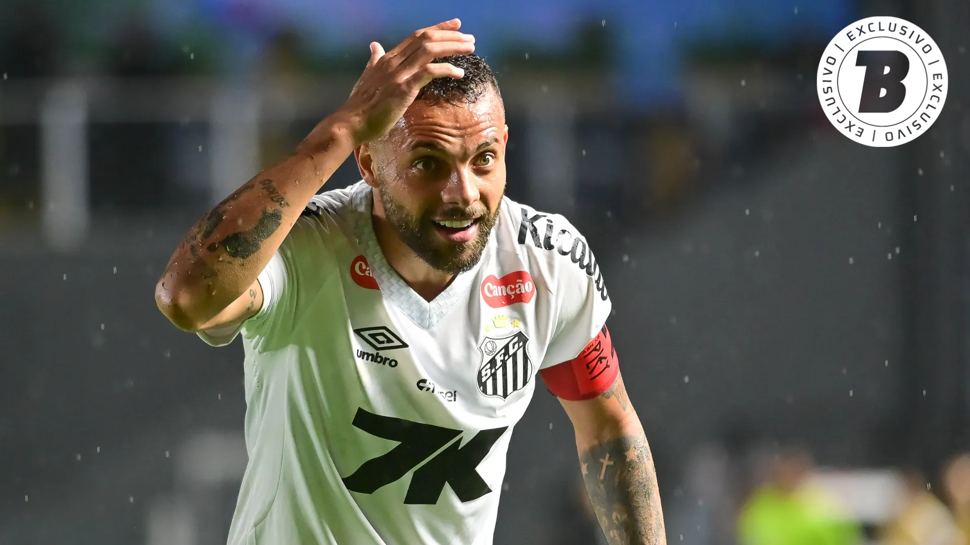 Guilherme em campo pelo Santos. Foto: Jota Erre/AGIF