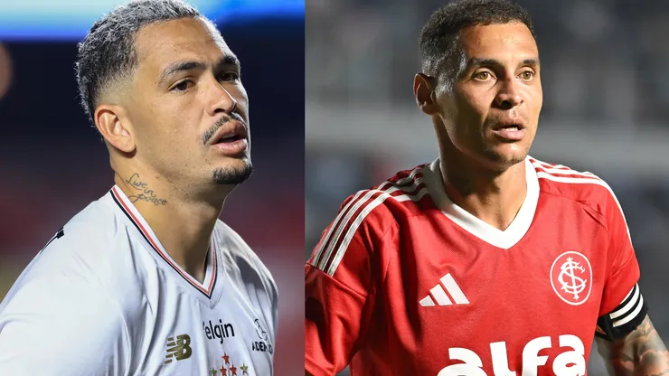 Luciano e Alan Patrick vão se enfrentar em São Paulo x Inter - Fotos: Marcello Zambrana/AGIF e Jota Erre/AGIF