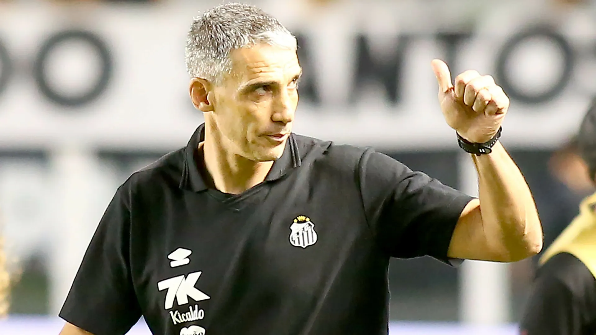 Vojvoda no comando técnico do Santos – Foto: Mauricio De Souza/AGIF