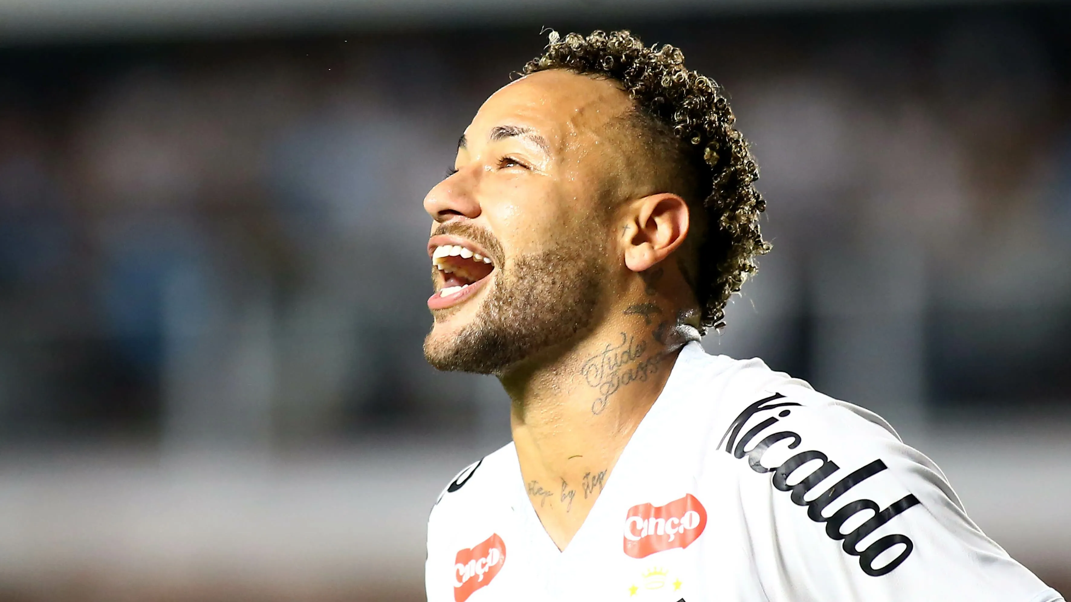 SP – SANTOS – 28/11/2025 – BRASILEIRO A 2025, SANTOS X SPORT – Neymar Jr jogador do Santos comemora seu gol durante partida contra o Sport no estadio Vila Belmiro pelo campeonato Brasileiro A 2025. Foto: Mauricio De Souza/AGIF