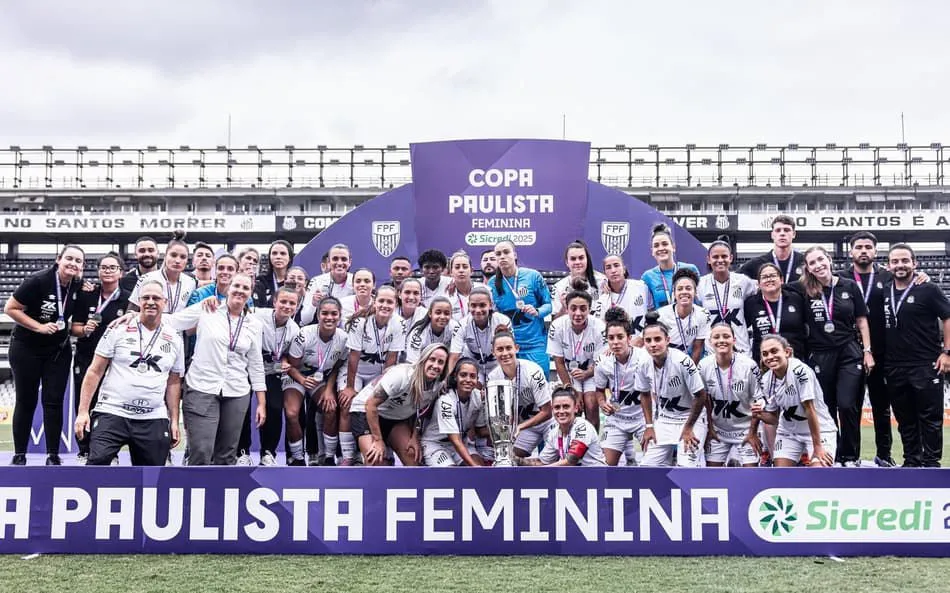 Equipe do Santos. Foto: Raul Baretta/Santos