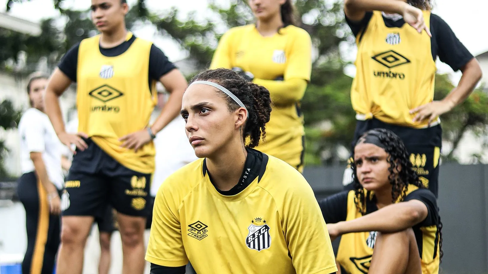 Giullia Matallo, goleira do time sub-20 feminino do Santos
