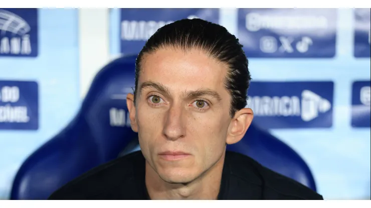 Filipe Luís, técnico do Flamengo em partida pelo campeonato brasileiro (Foto: Buda Mendes/Getty Images)