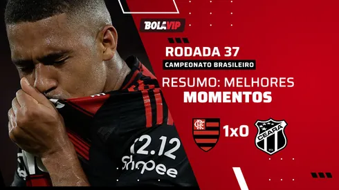 Flamengo vence o Ceará e é campeão brasileiro. Foto: Andre Mourao/AGIF