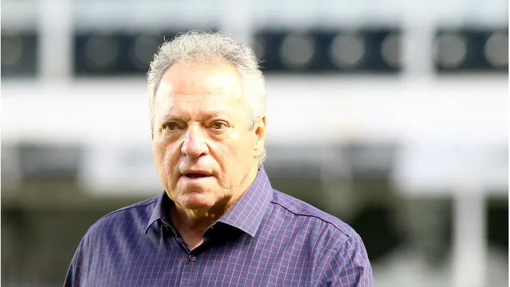 SP - SANTOS - 03/12/2025 - BRASILEIRO A 2025, SAO PAULO X INTERNACIONAL - Abel Braga tecnico do Internacional durante partida contra o Sao Paulo no estadio Vila Belmiro pelo campeonato Brasileiro A 2025.