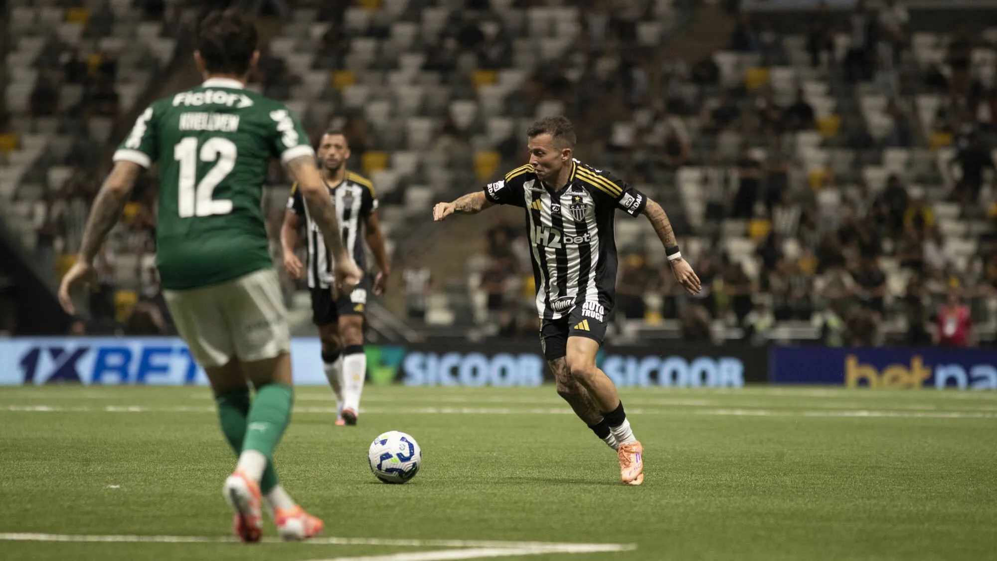 Atlético-MG foi derrotado pelo Palmeiras - Foto: Fernando Moreno/AGIF.