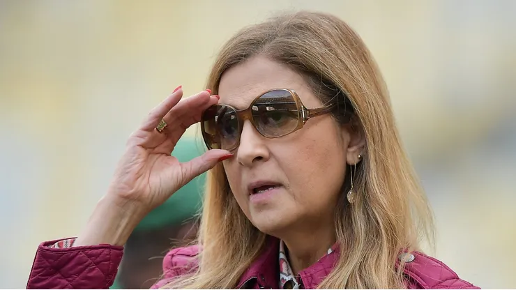 SP - RIO DE JANEIRO - 11/08/2024 - BRASILEIRO A 2024, FLAMENGO X PALMEIRAS - Leila Pereira Presidente do Palmeiras durante partida contra o Flamengo no estadio Maracana pelo campeonato Brasileiro A 2024. Foto: Thiago Ribeiro/AGIF