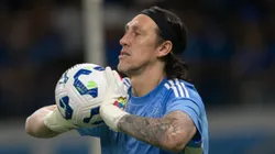 Cássio durante partida válida pelo Campeonato Brasileiro