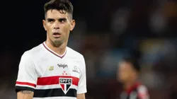 RJ - RIO DE JANEIRO - 12/07/2025 - BRASILEIRO A 2025, FLAMENGO X SAO PAULO - Oscar jogador do Sao Paulo durante partida contra o Flamengo no estadio Maracana pelo campeonato Brasileiro A 2025. Foto: Jorge Rodrigues/AGIF
