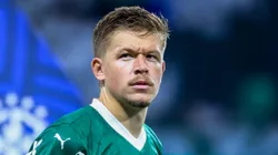SP - SAO PAULO - 26/07/2025 - BRASILEIRO A 2025, PALMEIRAS X GREMIO - Bruno Fuchs jogador do Palmeiras durante partida contra o Gremio no estadio Arena Allianz Parque pelo campeonato Brasileiro A 2025. Foto: Marcello Zambrana/AGIF