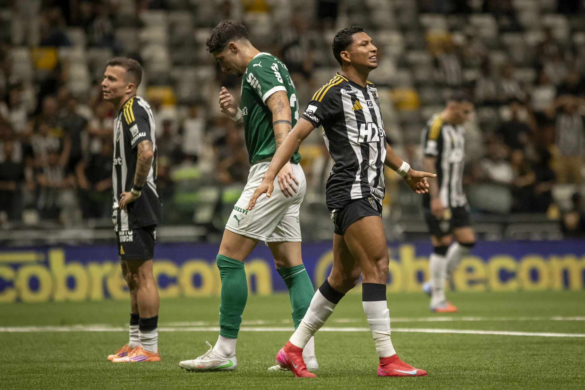 Atlético-MG perdeu para o Palmeiras na última rodada do Brasileirão. Foto: Fernando Moreno/AGIF