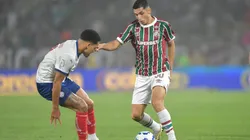 Serna, jogador do Fluminense, durante partida contra o Bahia no estadio Maracana pelo campeonato Copa Do Brasil 2025. Foto: Thiago Ribeiro/AGIF