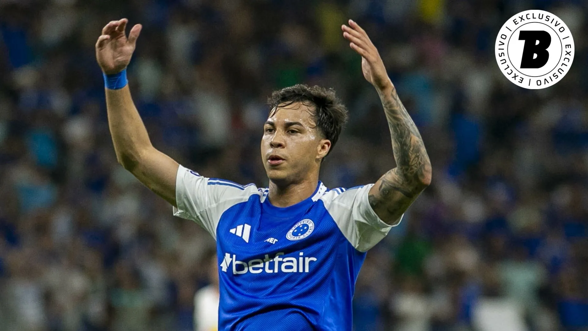 Kaio Jorge comemora um de seus gols no Mineirão. Foto: Fernando Moreno/AGIF