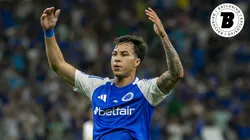 Kaio Jorge comemora um de seus gols no Mineirão. Foto: Fernando Moreno/AGIF