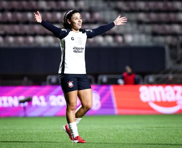 Duda Sampaio comemora gol pelo Corinthians. Foto: Rodrigo Gazzanel/Ag. Corinthians