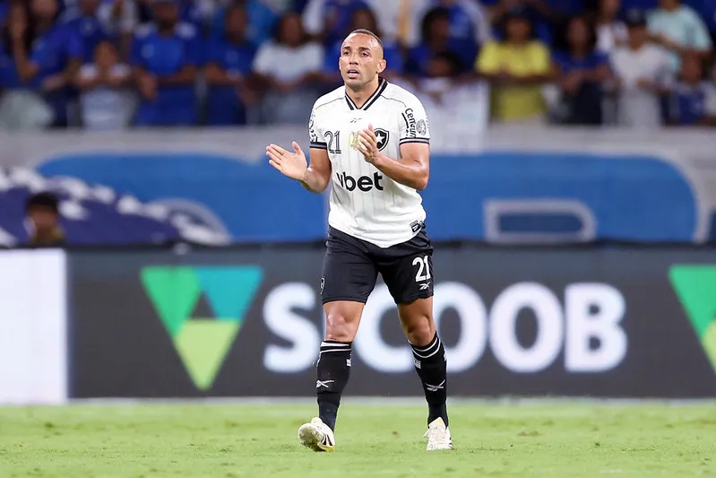 Marçal durante a partida contra o Cruzeiro. Foto: Vitor Silva/Botafogo