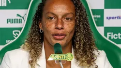 Rosana Augusto é apresentada no Palmeiras. Foto: Fabio Menotti/Palmeiras