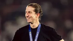 Filipe Luís, técnico do Flamengo. Foto: Adriano Fontes/Flamengo
