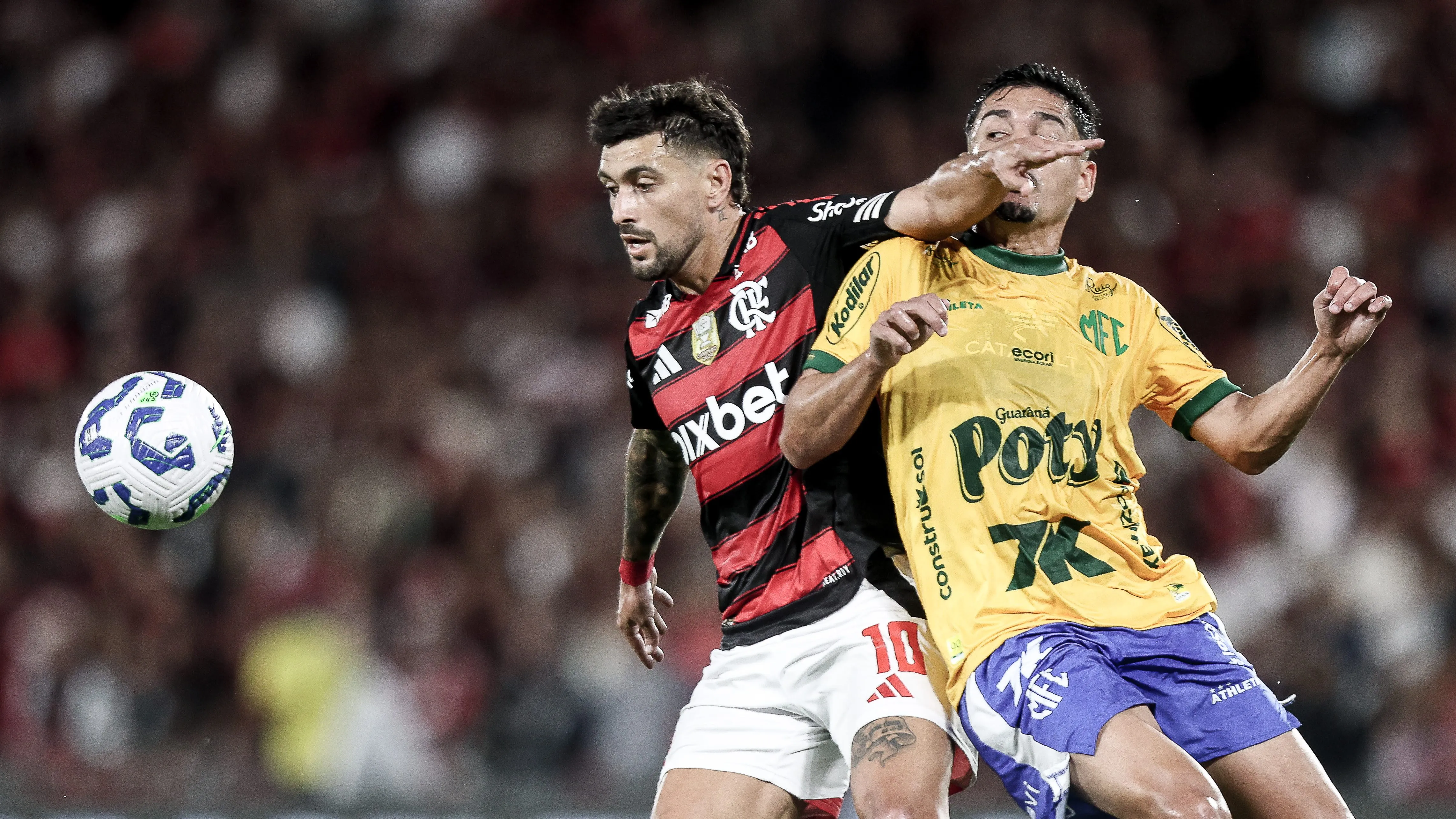 Mirassol perdeu por 2 a 1 no primeiro turno para o Flamengo. Foto: Gilvan de Souza/Flamengo