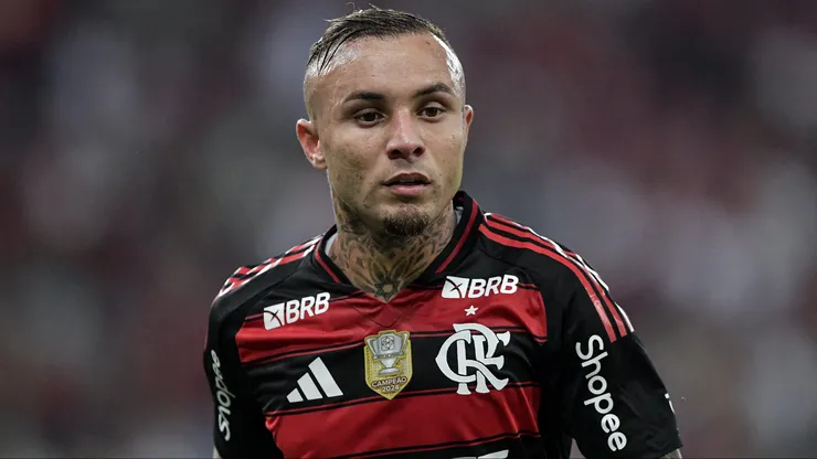 RJ - RIO DE JANEIRO - 21/05/2025 - COPA DO BRASIL 2025, FLAMENGO X BOTAFOGO-PB - Everton Cebolinha jogador do Flamengo durante partida contra o Botafogo-PB no estadio Maracana pelo campeonato Copa Do Brasil 2025. Foto: Thiago Ribeiro/AGIF