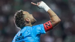 RS - CAXIAS DO SUL - 03/12/2025 - BRASILEIRO A 2025, JUVENTUDE X SANTOS - Neymar jogador do Santos comemora seu gol durante partida contra o Juventude no estadio Alfredo Jaconi pelo campeonato Brasileiro A 2025. Foto: Luiz Erbes/AGIF