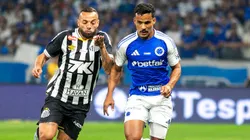 Kaiki jogador do Cruzeiro durante partida contra o Santos no estadio Mineirao pelo campeonato Brasileiro A 2025. Foto: Fernando Moreno/AGIF