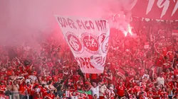 Torcida do Internacional durante partida contra Gremio no estadio Beira-Rio pelo campeonato Gaucho 2025. Foto: Maxi Franzoi/AGIF
