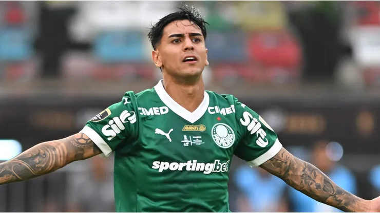 Facundo Torres, atacante do Palmeiras em partida pelo campeonato brasileiro (Foto: Rodrigo Valle/Getty Images)