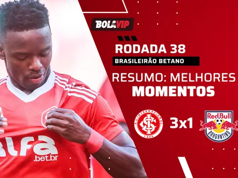 Internacional vence o Bragantino e se salva do rebaixamento