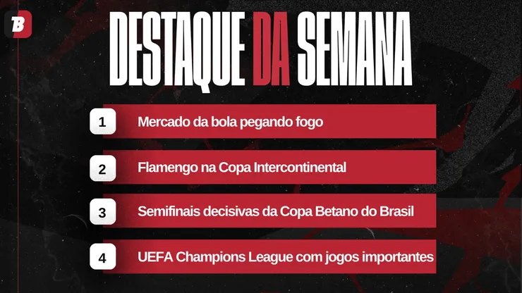 Confira a agenda da semana.