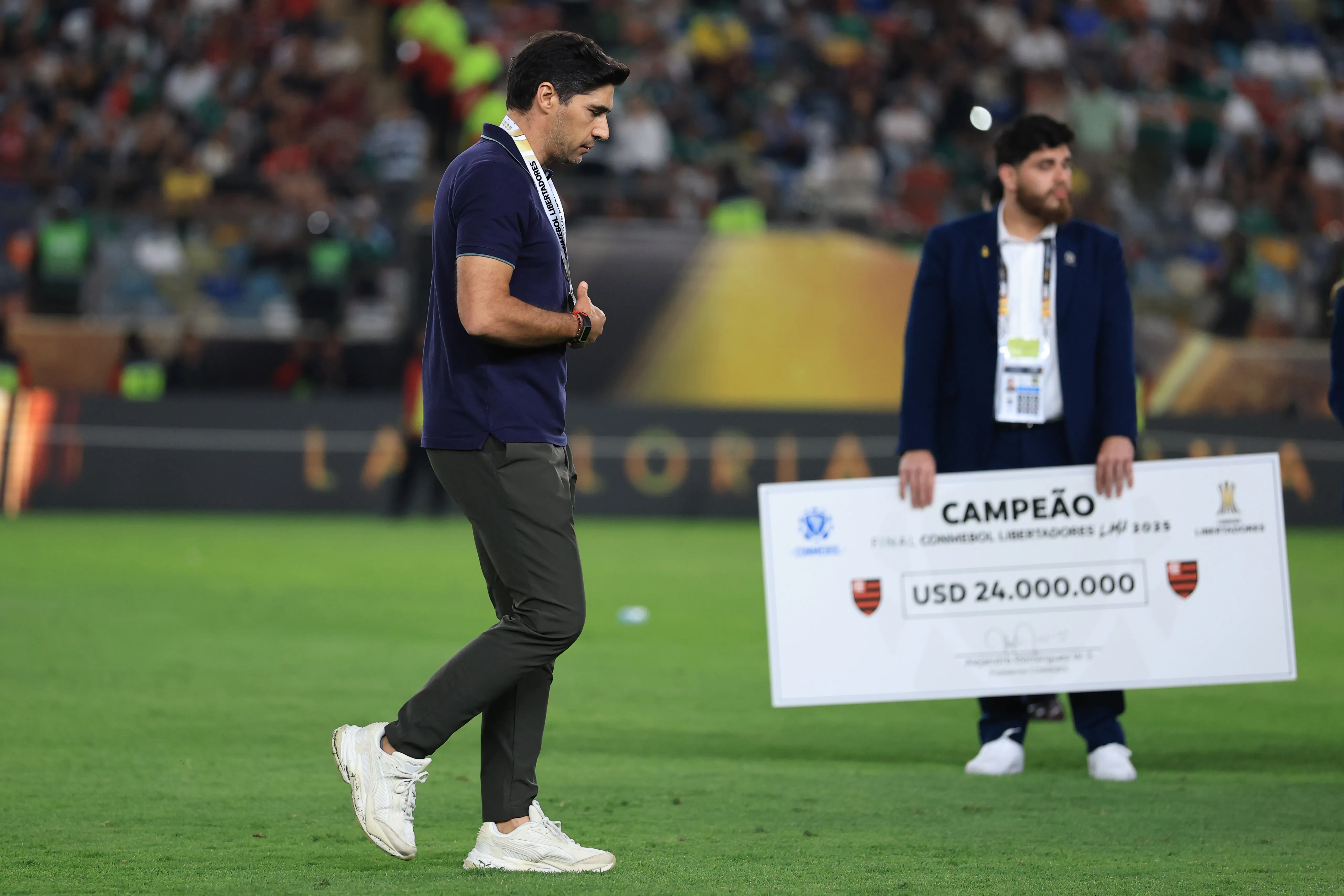 Abel Ferreira acabou polemizando em entrevista recente em que falou sobre “asteriscos”. Foto: Buda Mendes/Getty Images.