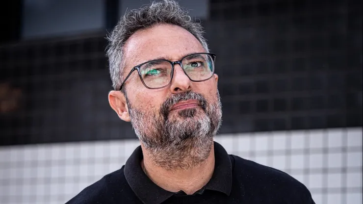 Alexandre Mattos durante treinamento no CT Rei Pelé