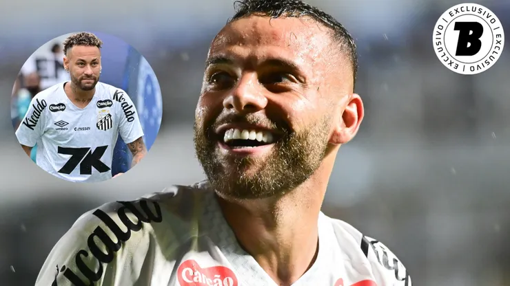 Guilherme e Neymar em ação pelo Santos no Campeonato Brasileiro - Fotos: Jota Erre/AGIF