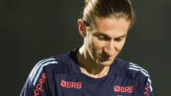 Filipe Luís no comando do Flamengo - Foto: Gilvan de Souza e Adriano Fontes/Flamengo