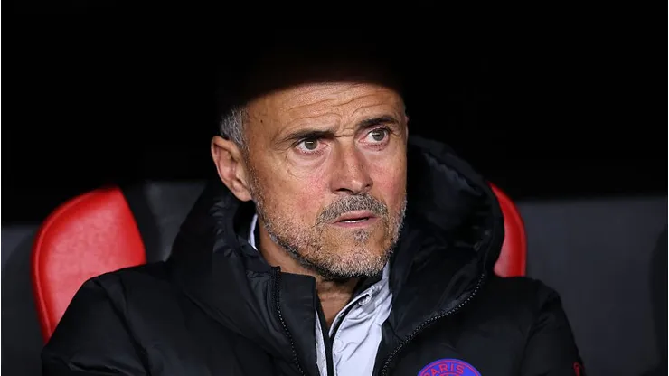 Luis Enrique no PSG. Foto: Alex Grimm/Getty Images