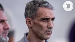 Juan Pablo Vojvoda, técnico do Santos, durante partida válida pelo Campeonato Brasileiro