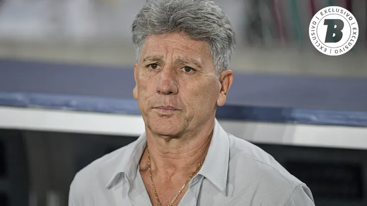 Renato Gaúcho enquanto estava sob o comando do Fluminense em partida válida pelo Brasileirão Betano