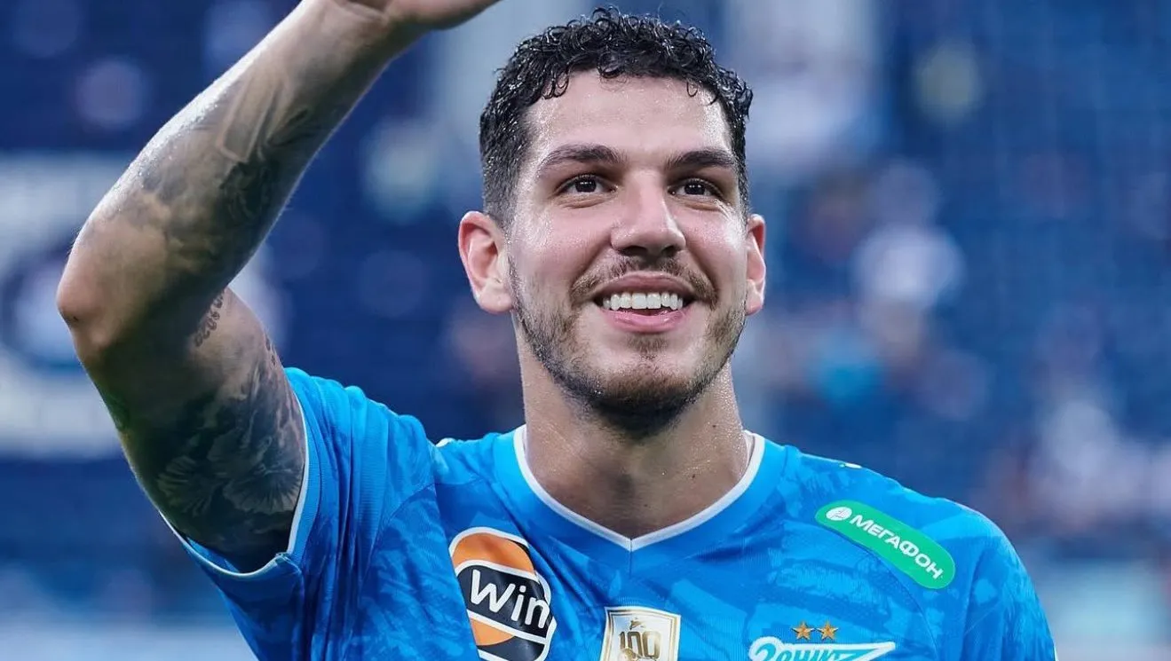 Nino quer voltar a jogar pelo Fluminense. Foto: Reprodução/Zenit