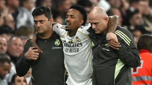 Éder Militão sofre grave lesão pelo Real Madrid. (Photo by Denis Doyle/Getty Images)