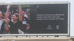 Além de estar nos uniformes, a ação também foi divulgada no telão da Neo Química Arena