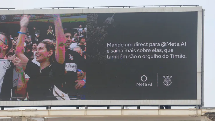 Além de estar nos uniformes, a ação também foi divulgada no telão da Neo Química Arena