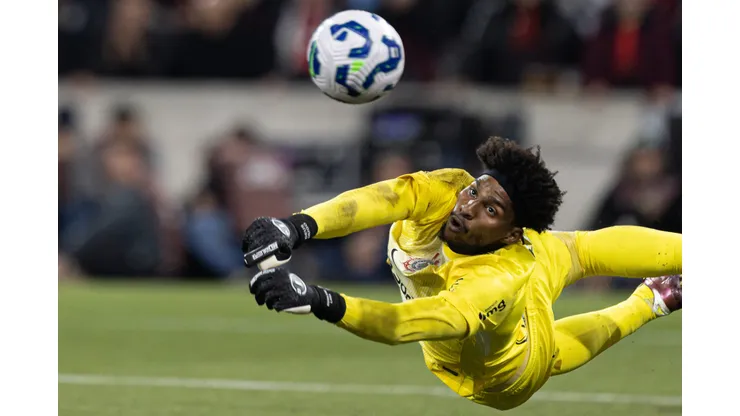 - Hugo Souza goleiro do Corinthians durante Copa Do Brasil 2025. Foto: Paulo De Tarso/AGIF