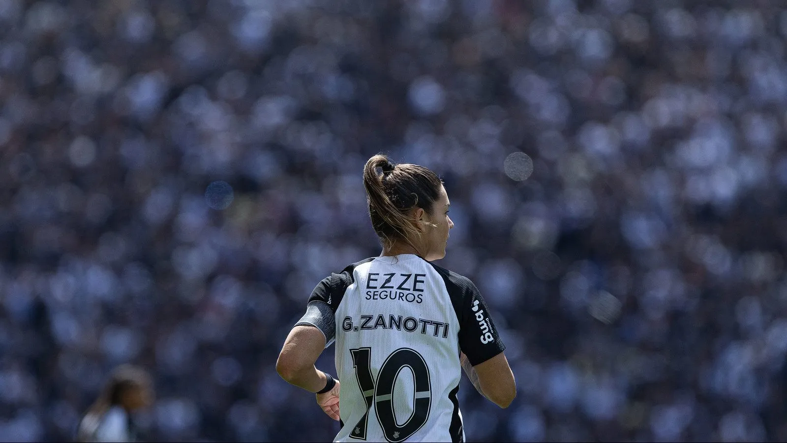 Gabi Zanotti, jogadora do Corinthians, em campo
